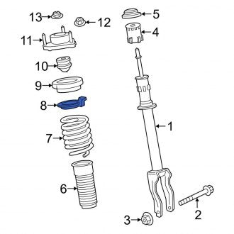 New OEM Genuine Porsche, Rear Coil Spring Retainer - Part # 971412149