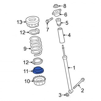 New OEM Genuine Porsche, Front Coil Spring Insulator - Part # 971411177A