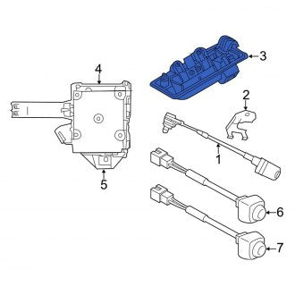 New OEM Genuine Porsche, Park Assist Camera Housing - Part # 970505755001