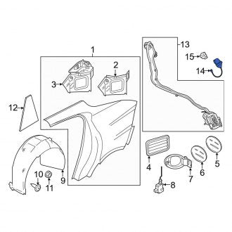 New OEM Genuine Porsche, Drive Motor Battery Pack Charging Port Cover - Part # 7PP971904C