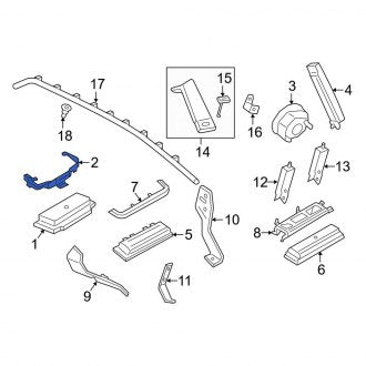 New OEM Genuine Porsche, Instrument Panel Air Bag Bracket - Part # 95B880571