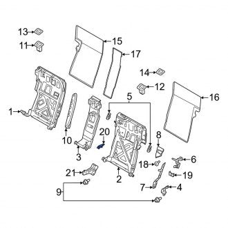 New OEM Genuine Porsche, Seat Back Frame Bracket - Part # 971886617