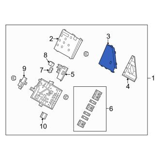 New OEM Genuine Porsche, Upper Fuse Box Bracket - Part # 99161030900