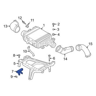 New OEM Genuine Porsche, Intercooler Bracket - Part # 982145685