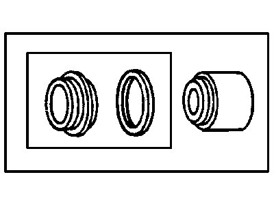 Piston, Boot & Seal Package, Front Caliper 1993-4