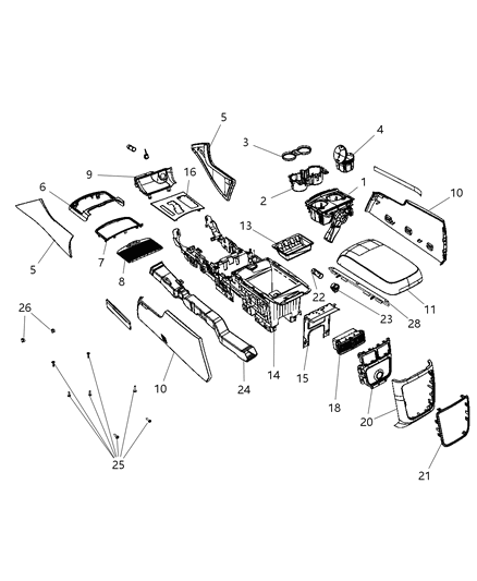 Riser Front Console