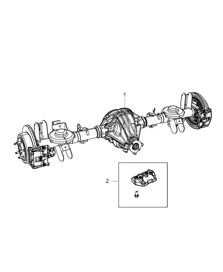 Axle Assembly Rear Complete