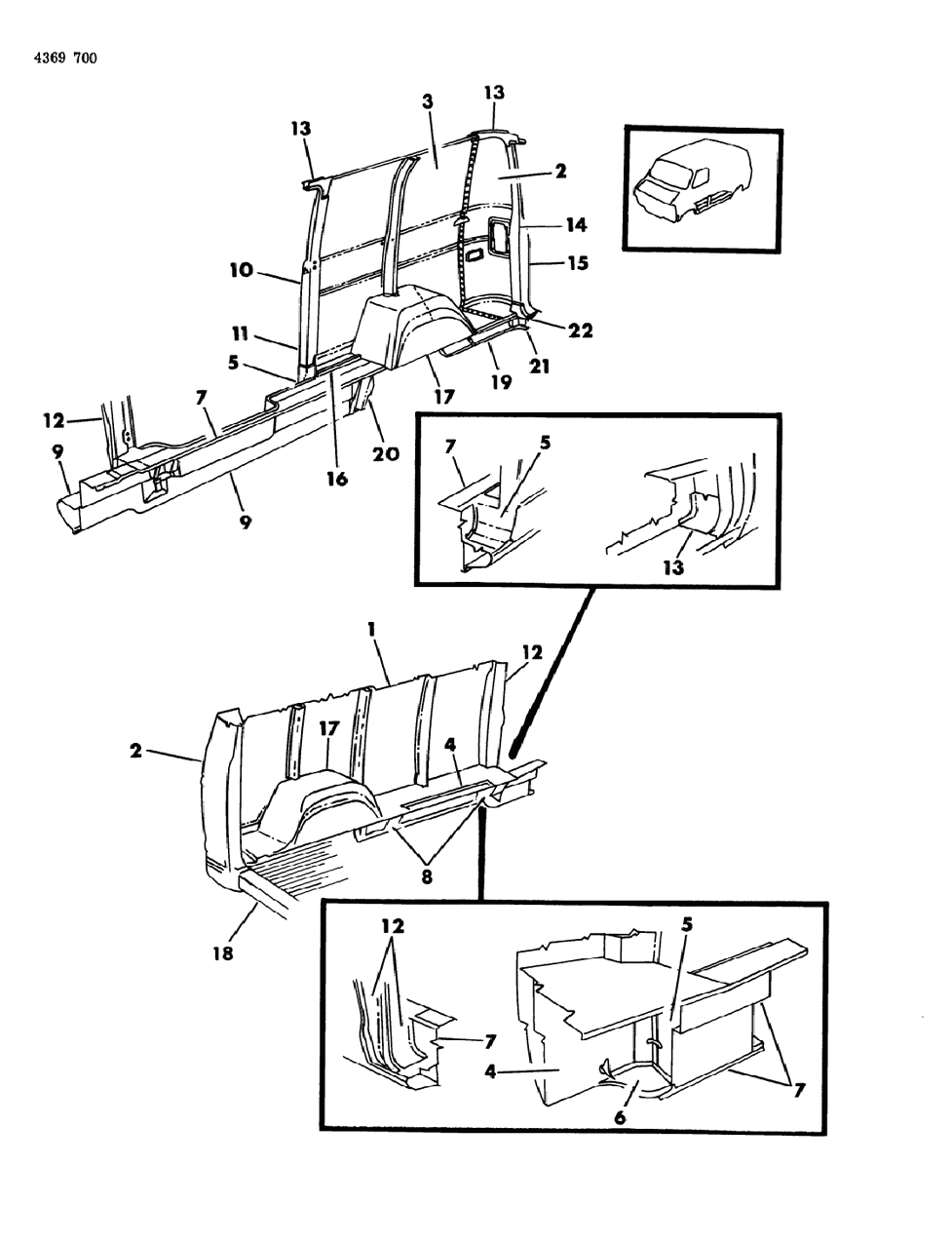 Reinforcement, Side Rear Corner Panel Rear Bumper Mounting, Right