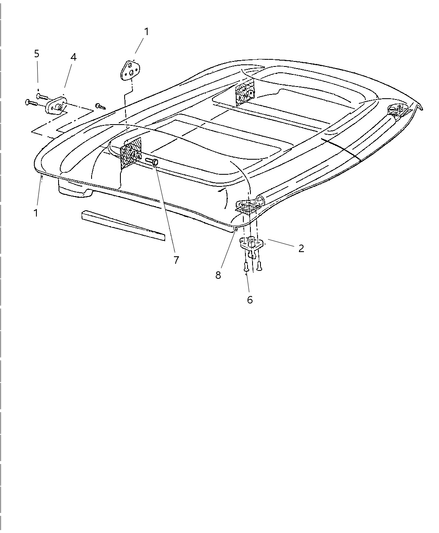Latch Kit Hard Top Front