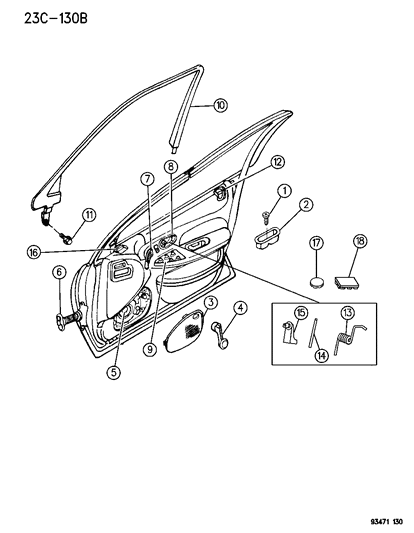 Bezel, Power Window Switch