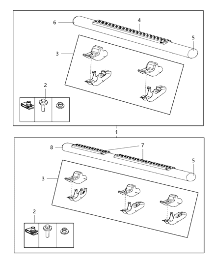 New 2010-2012 Fits Chrysler Wrangler Step-Side - Part # 68056168AA
