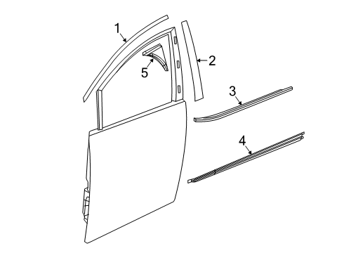 Weatherstrip Front Door Belt Inner