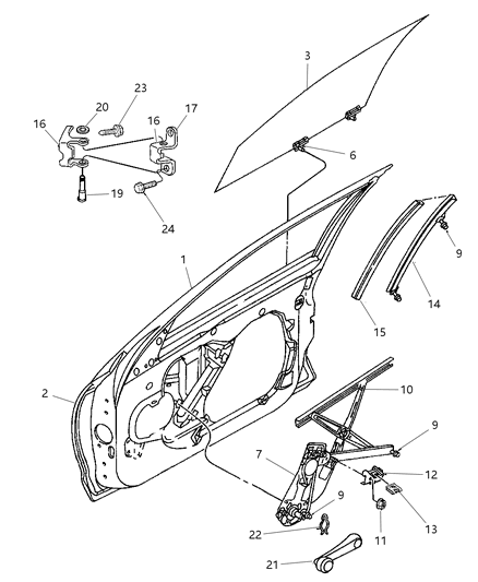 Hinge Front Door Upper