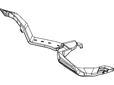 New 2009-2012 Fits Chrysler 1500 Floor Duct - Part # 55056920AB