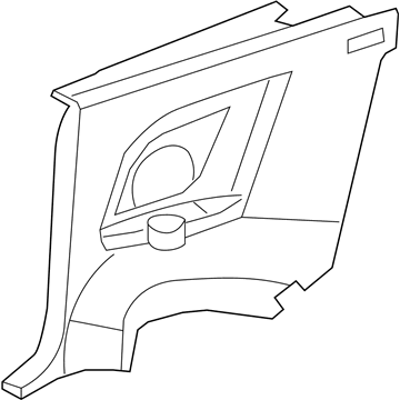 New 2009-2010 Fits Chrysler Sebring Panel-Quarter Trim - Part # 1JZ15XDVAB