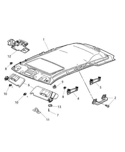 Visor Illuminated Includes 3 Screws
