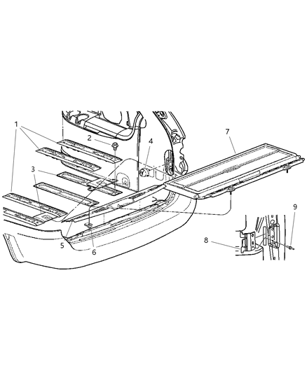 New 2001-2003 Fits Chrysler Grand Caravan, Town & Country Cover-Seat Anchor - Part # RR27XTMAA