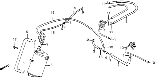Tube, Air Vent Control Valve