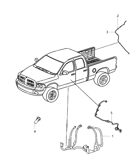 New 2012 Fits Chrysler 3500, 4500, 5500 Wiring-Body - Part # 68087762AE