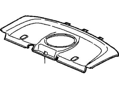 Trim, Rear Seat To Back Window Panel