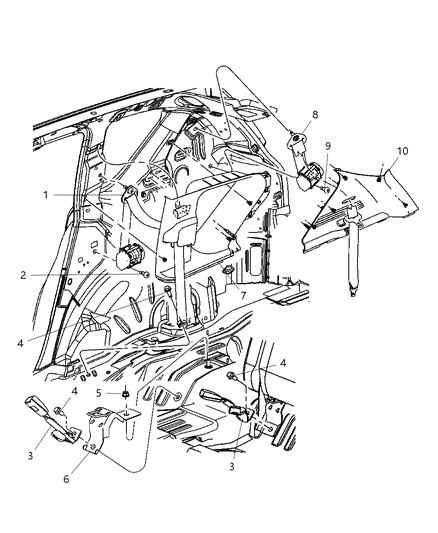 Seat Belt Rear Outer