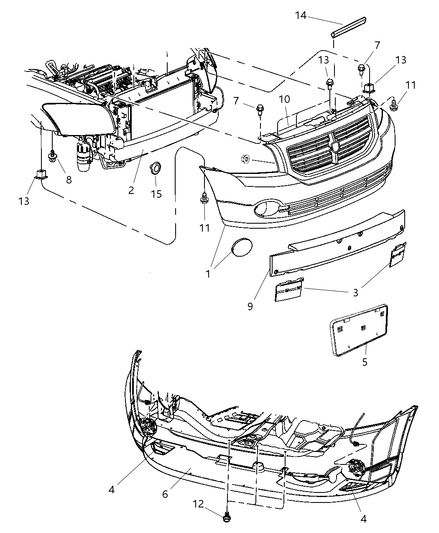 Foam Front Bumper Fascia