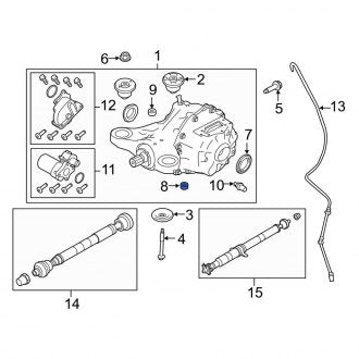 New OEM Genuine Land Rover, Rear Differential Drain Plug - Part # TYB500110