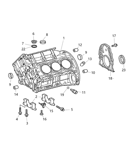 Retainer Crankshaft Rear Oil Seal