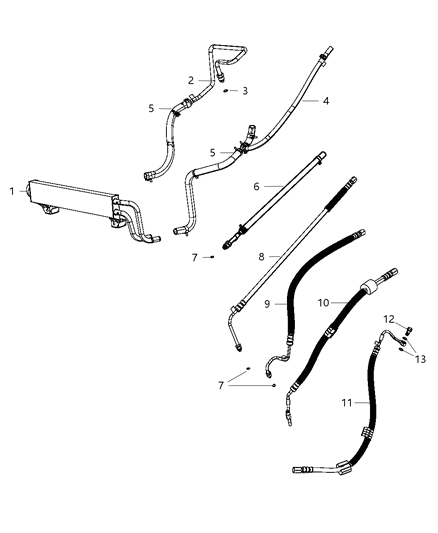 Hose Power Steering Pressure