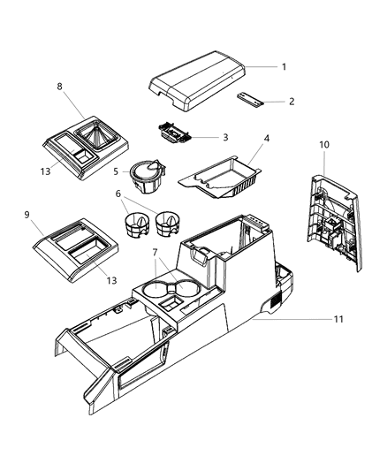 Bin Floor Console