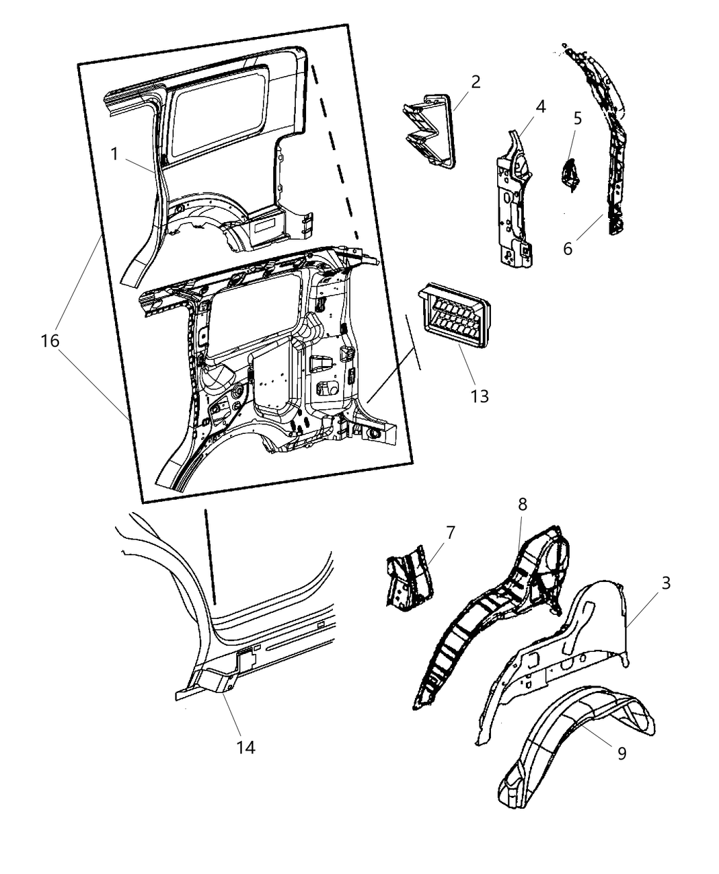 Exhauster Quarter Panel