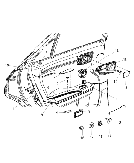 Panel Rear Door Trim