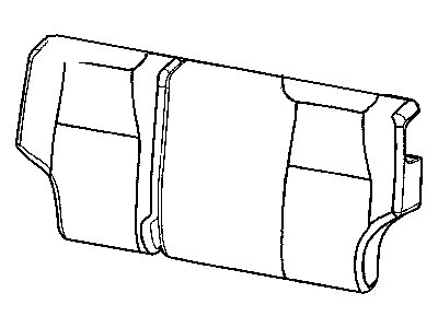 New 2008-2010 Fits Chrysler Grand Cherokee Rear Seat Back Cover - Part # 1JH281DVAA