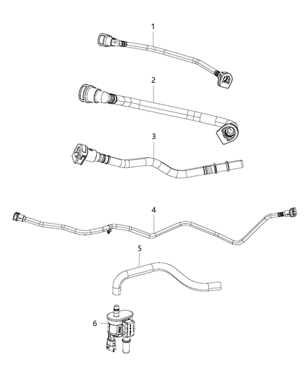 New 2017 Fits Chrysler Pacifica Tube-Fuel Vapor - Part # 68219833AC