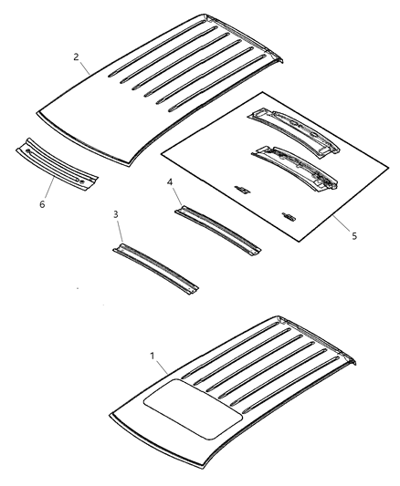 Panel Roof Without Sunroof Opening