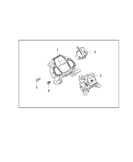 New 2019-2020 Fits Chrysler Renegade Console Switch - Part # 6VN32LXHAA