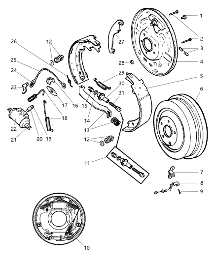Screw Assembly, Auto. Adjuster Complete , Right