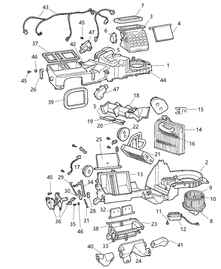 New 1999-2003 Fits Chrysler Grand Cherokee Seal-Evaporator Drain - Part # 5012696AA