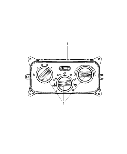 New 2005-2007 Fits Chrysler Liberty Air Conditioner And Heater Control Switch - Part # 55037533AG