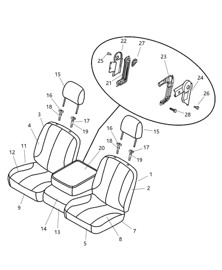 Armrest Seat Center