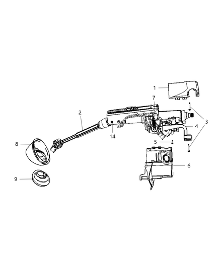 Shroud Steering Column Upper Upper