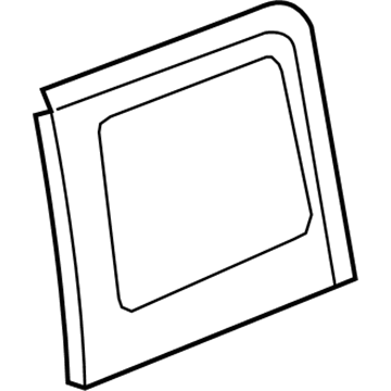 New 2011-2012 Fits Chrysler Wrangler Window-Quarter - Part # 1QW85SX9AC