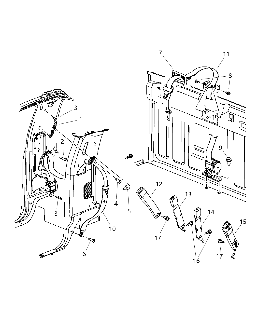 Seat Belt Front Outer
