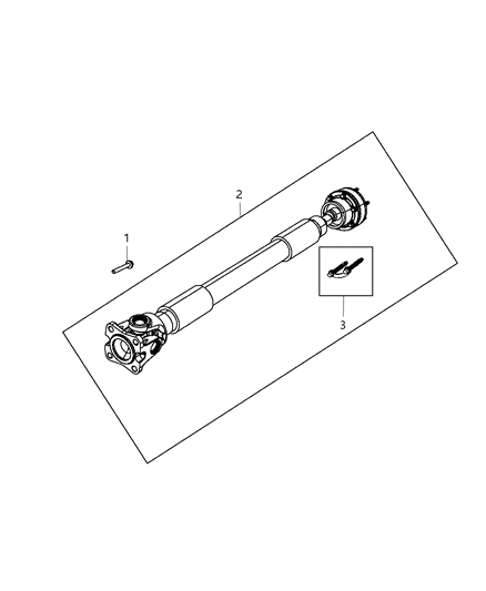 New 2008-2012 Fits Chrysler Liberty Shaft-Drive - Part # 52853440AF