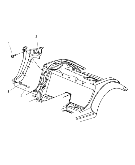 Cover Quarter Outer Belt Trim