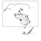 New 2011-2012 Fits Chrysler 3500, 4500, 5500 Hose-Coolant Recovery Bottle - Part # 68084831AB