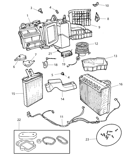 Seal Kit A/C And Heater Unit
