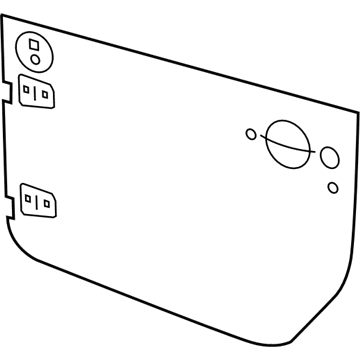 New 2008-2010 Fits Chrysler Wrangler Panel-Front Door - Part # 55395414AD