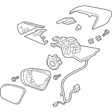 Mirror Assy - Rear View Outer