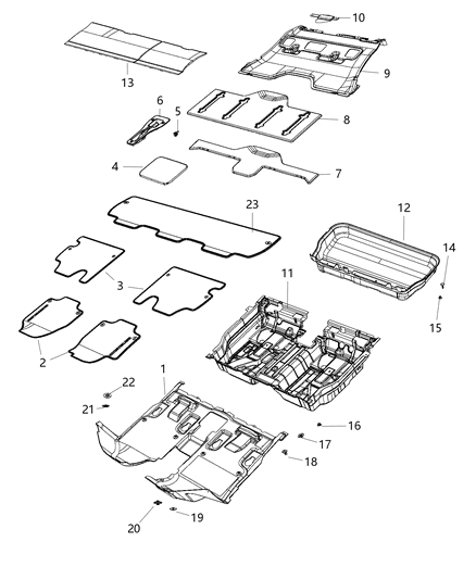 Mat Kit Floor Front Pair